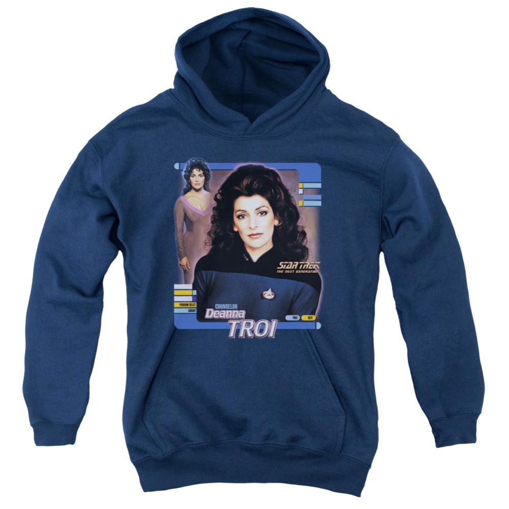 Star Trek Deanna Troi Youth Cotton Poly Pull-Over Hoodie