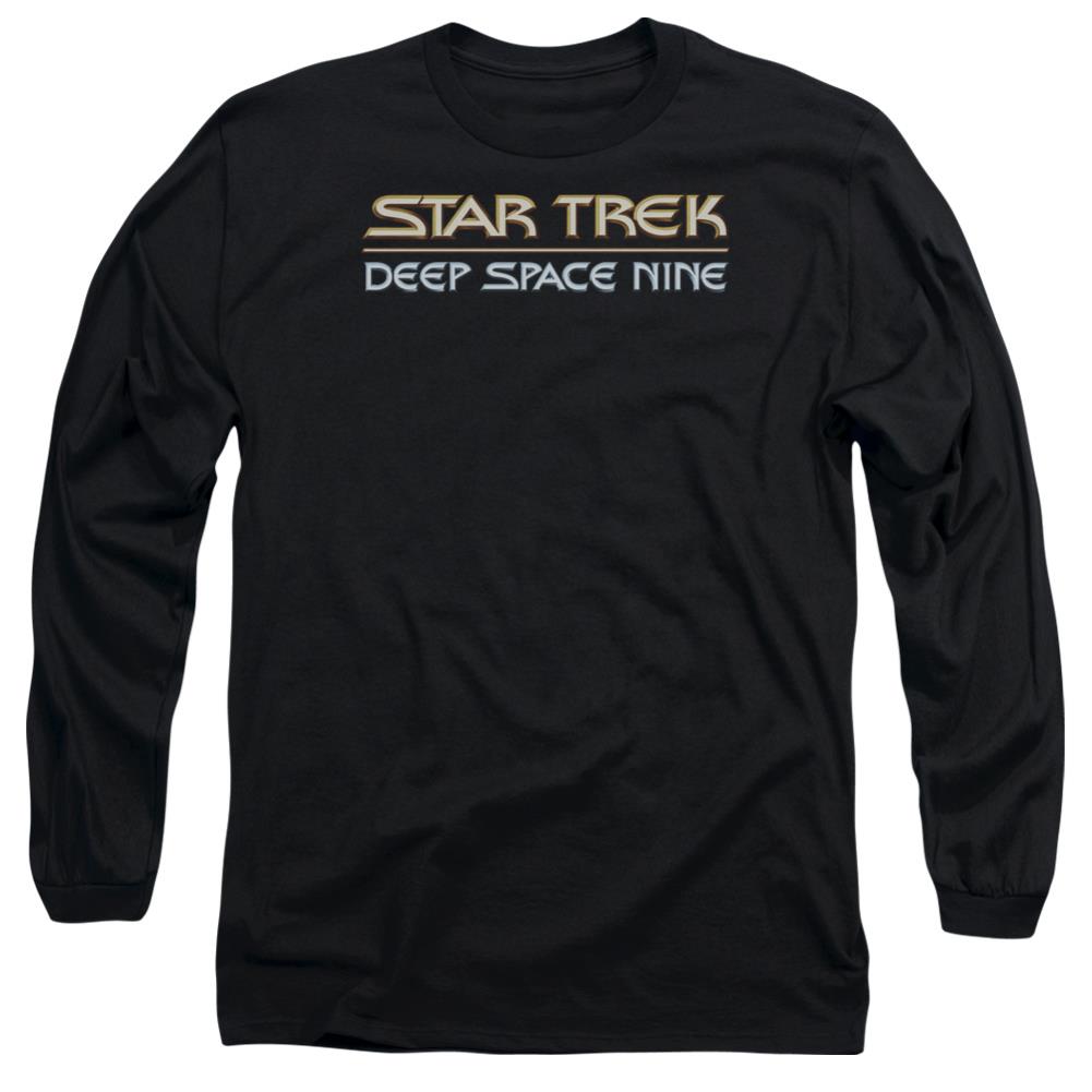 Star Trek Deep Space Nine Logo Men's 18/1 Cotton Long-Sleeve T-Shirt