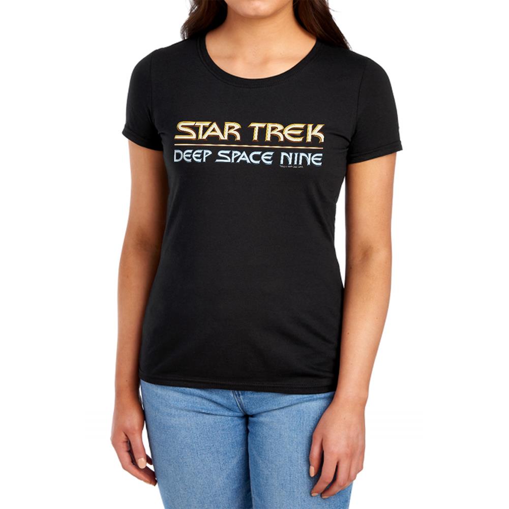 Star Trek Deep Space Nine Logo Women's 18/1 Cotton Short-Sleeve T-Shirt