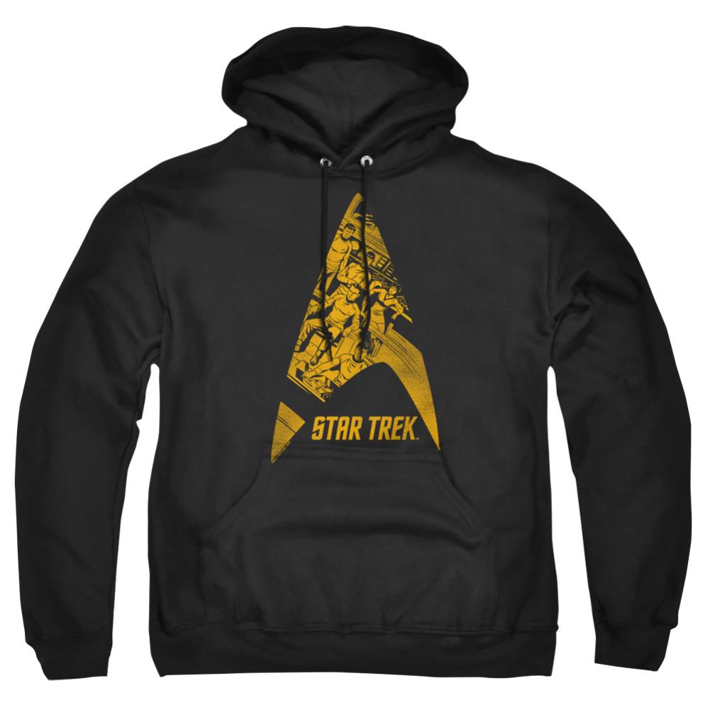 Star Trek Delta Crew Men's Pull-Over 75 25 Poly Hoodie