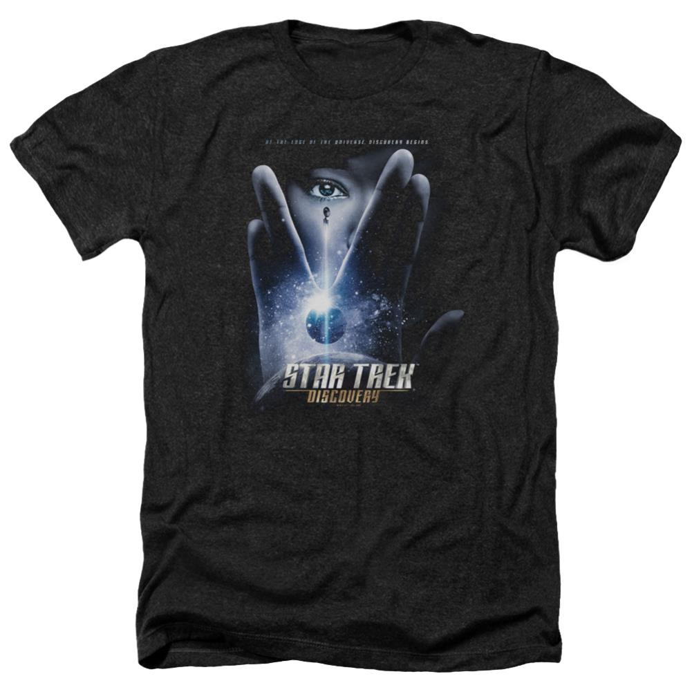 Star Trek Discovery Begins Men's 30/1 Heather 60 40 Poly Short-Sleeve T-Shirt