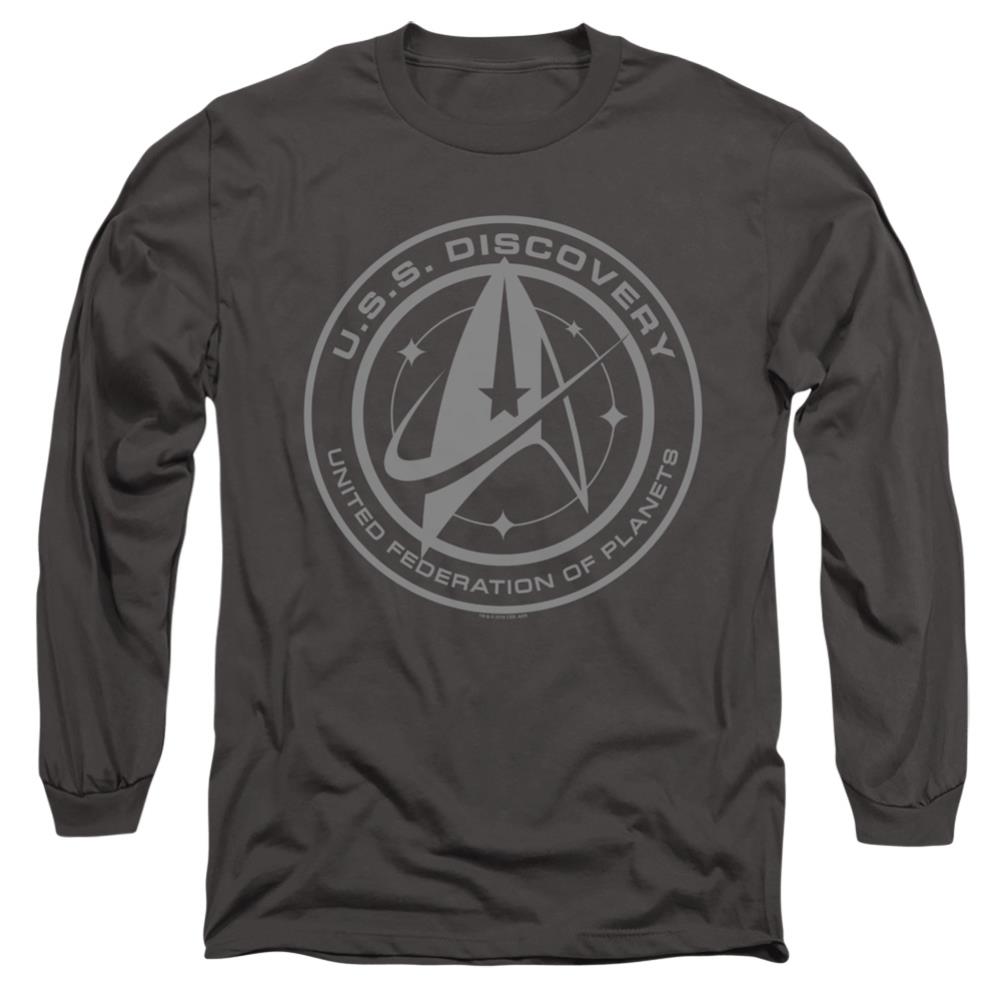 Star Trek Discovery Crest Men's 18/1 Cotton Long-Sleeve T-Shirt