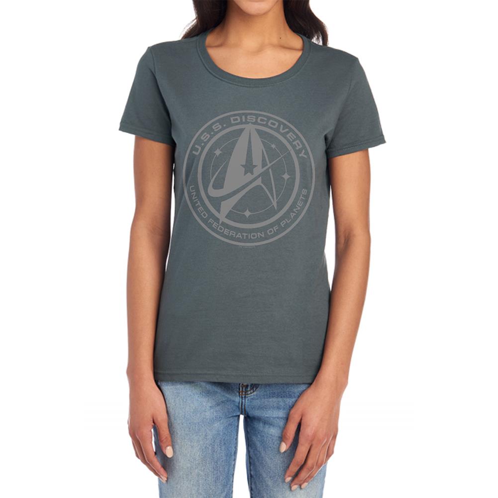 Star Trek Discovery Crest Women's 18/1 Cotton Short-Sleeve T-Shirt