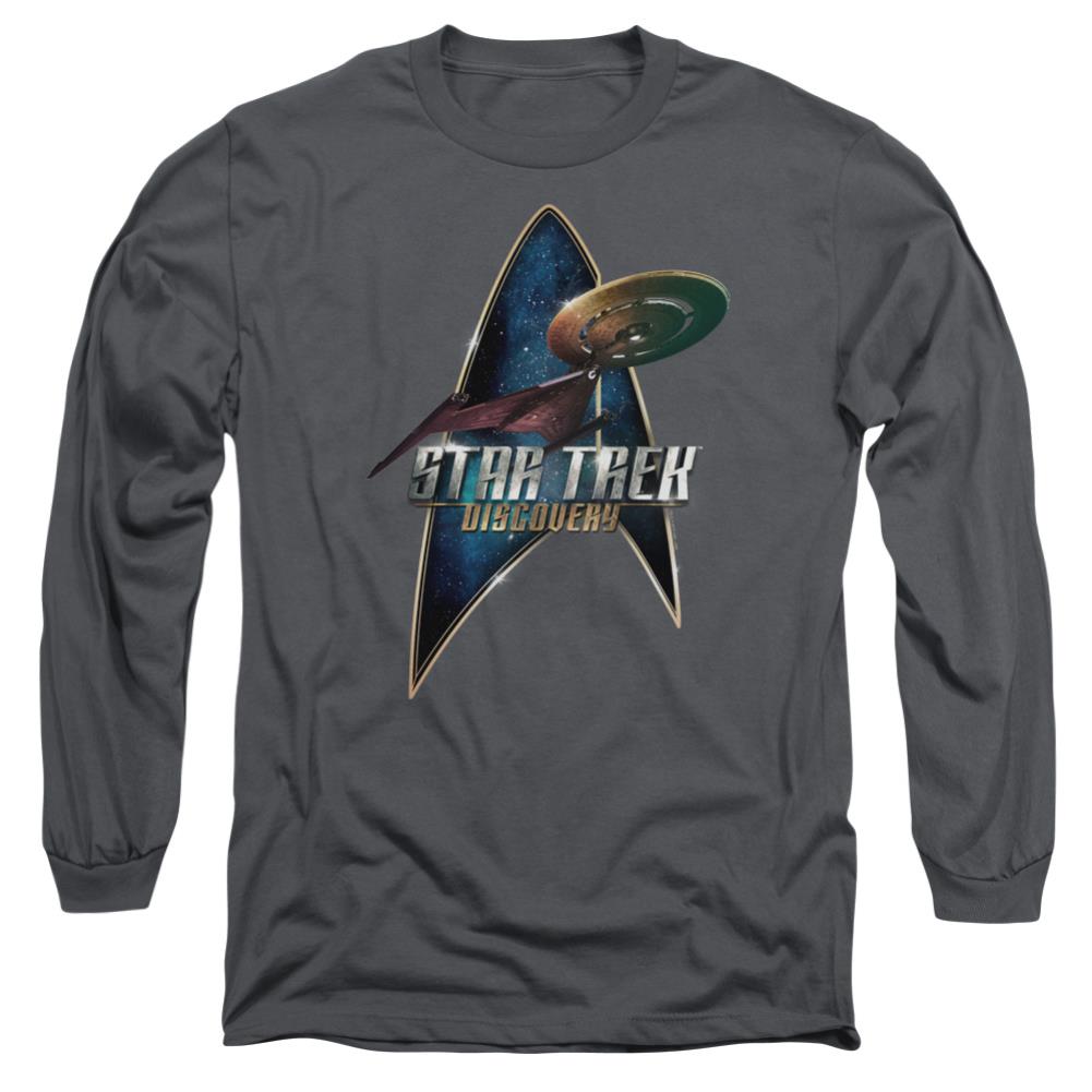 Star Trek Discovery Deco Men's 18/1 Cotton Long-Sleeve T-Shirt