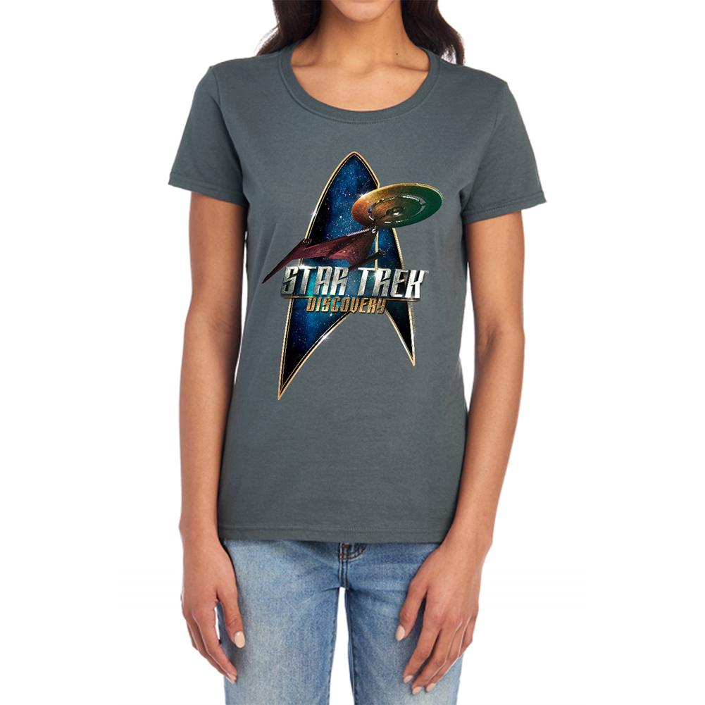 Star Trek Discovery Deco Women's 18/1 Cotton Short-Sleeve T-Shirt