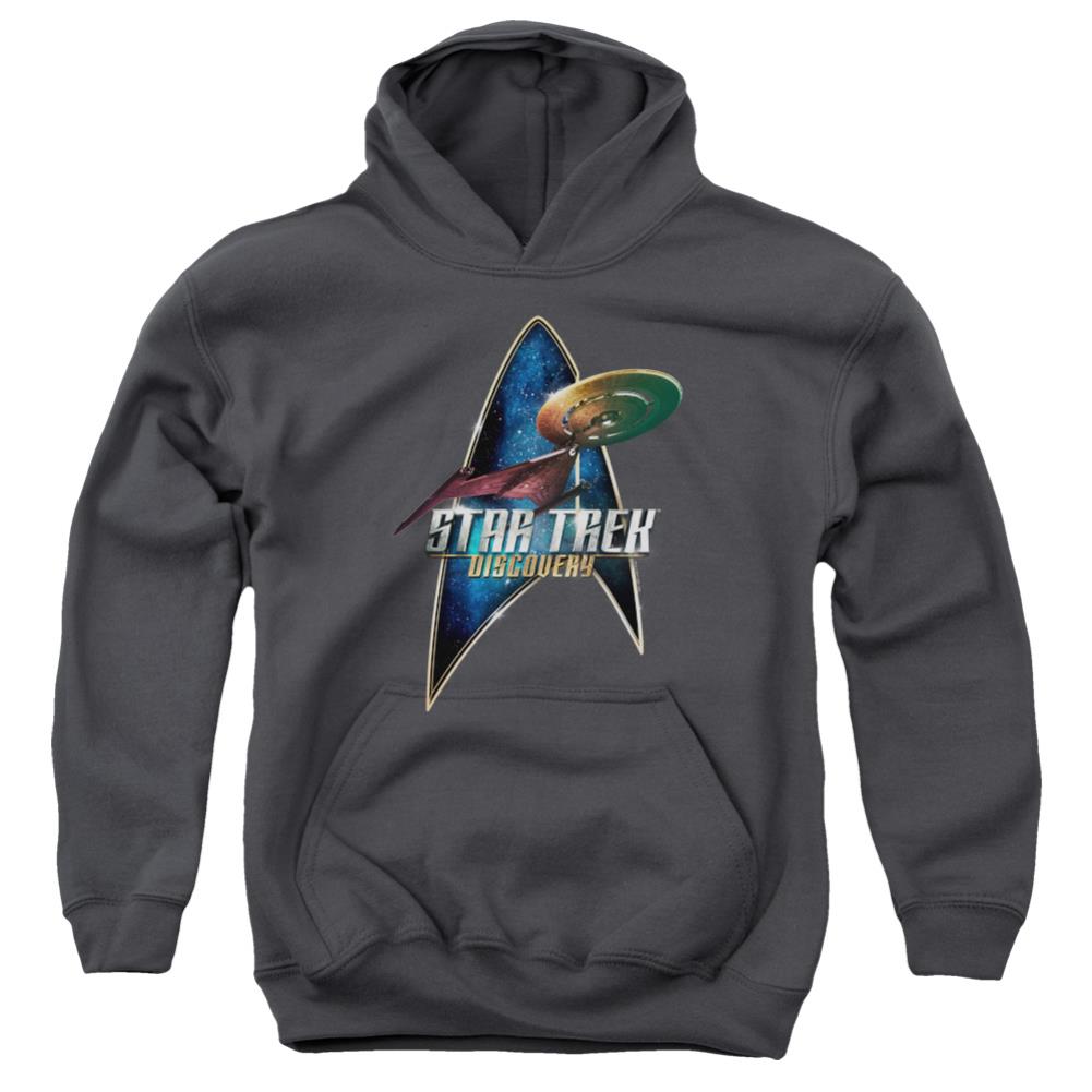 Star Trek Discovery Deco Youth Cotton Poly Pull-Over Hoodie