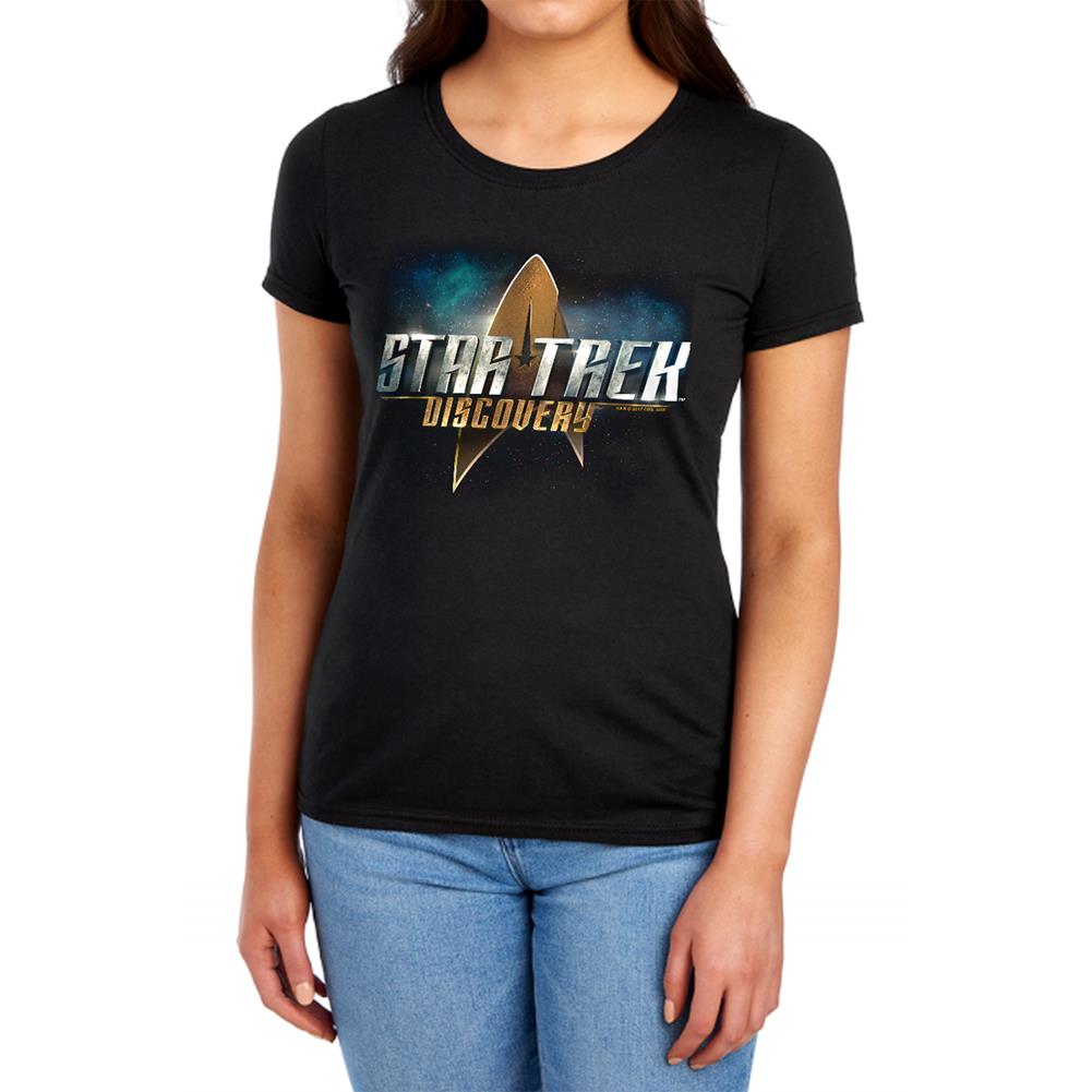 Star Trek Discovery Logo Women's 18/1 Cotton Short-Sleeve T-Shirt