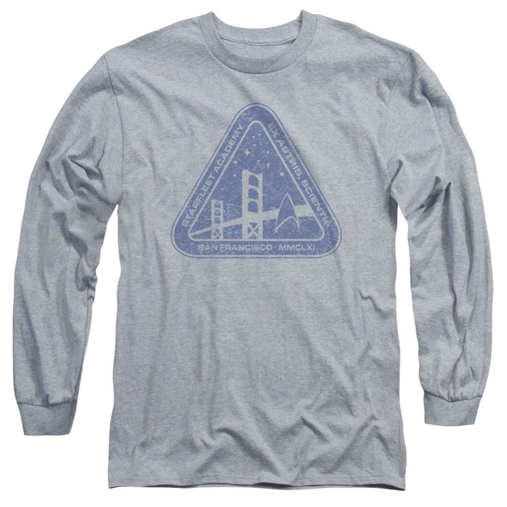 Star Trek Distressed Logo Men's 18/1 Cotton Long-Sleeve T-Shirt
