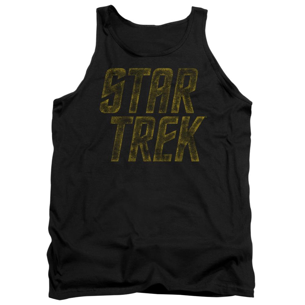 Star Trek Distressed Logo Men's 18/1 Cotton Tank Top