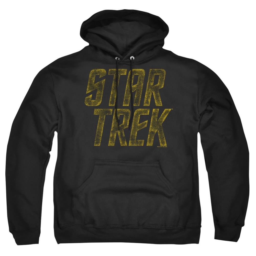 Star Trek Distressed Logo Men's Pull-Over 75 25 Poly Hoodie