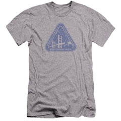 Star Trek Distressed Logo Men's Ultra-Soft 30/1 Cotton Slim Short-Sleeve T-Shirt
