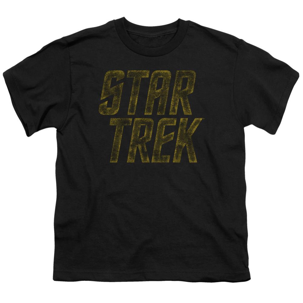 Star Trek Distressed Logo Youth 18/1 100% Cotton Short-Sleeve T-Shirt