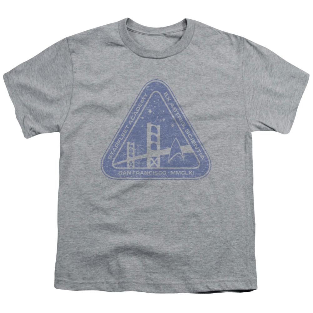 Star Trek Distressed Logo Youth 18/1 100% Cotton Short-Sleeve T-Shirt
