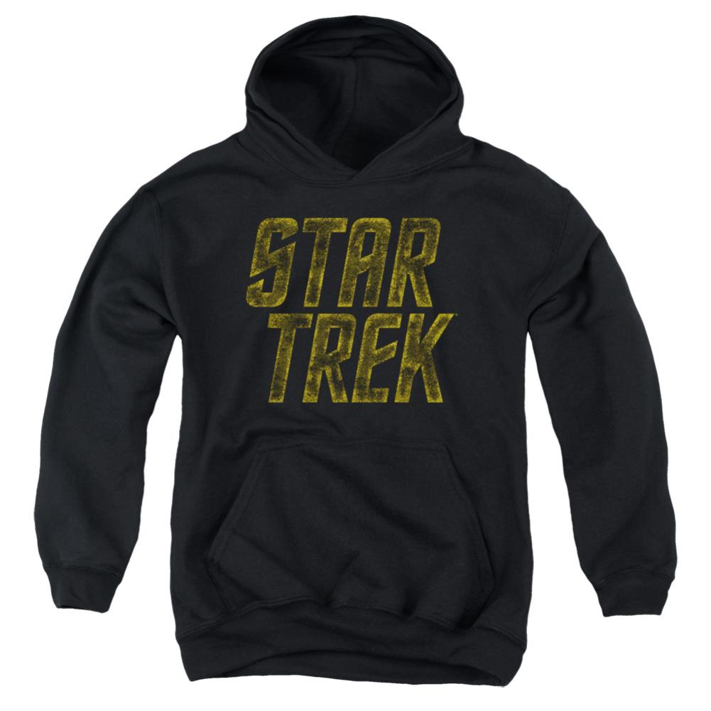 Star Trek Distressed Logo Youth Cotton Poly Pull-Over Hoodie