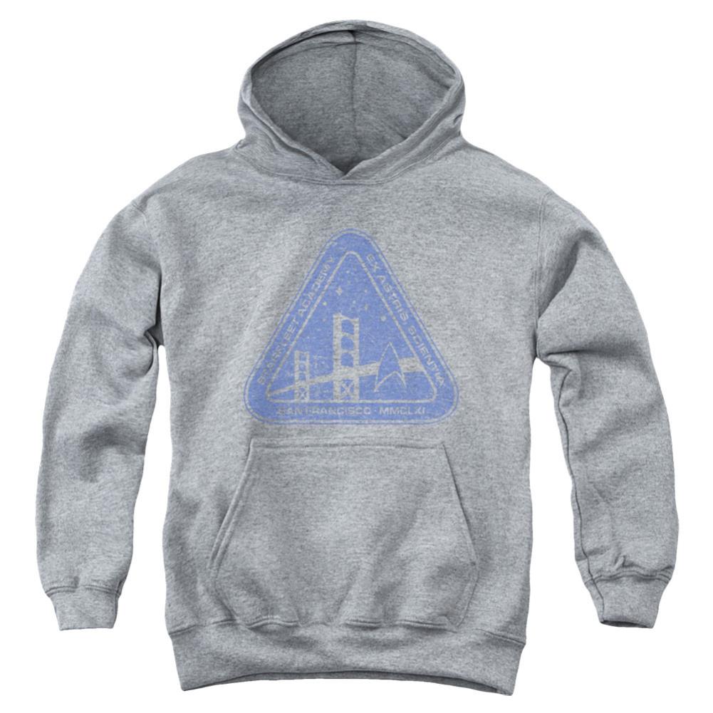 Star Trek Distressed Logo Youth Cotton Poly Pull-Over Hoodie