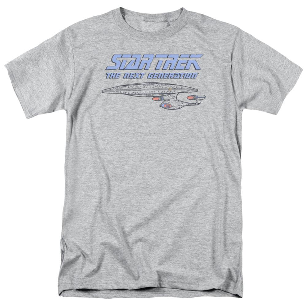 Star Trek Distressed TNG Men's 18/1 Cotton Short-Sleeve T-Shirt