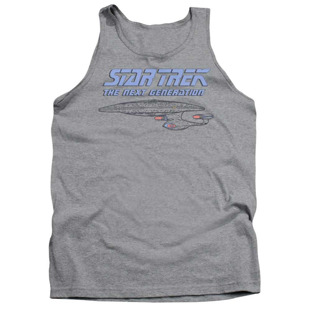 Star Trek Distressed TNG Men's 18/1 Cotton Tank Top