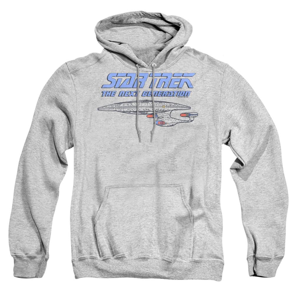 Star Trek Distressed TNG Men's Pull-Over 75 25 Poly Hoodie