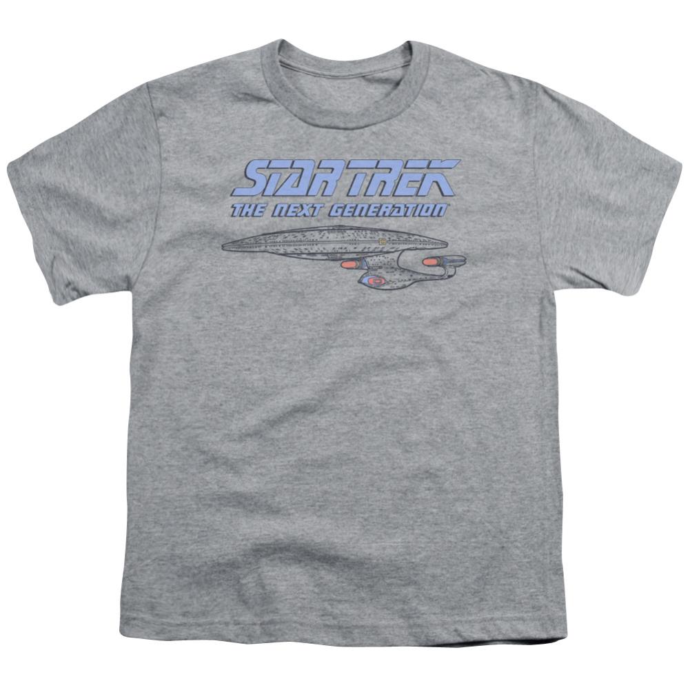 Star Trek Distressed TNG Youth 18/1 100% Cotton Short-Sleeve T-Shirt