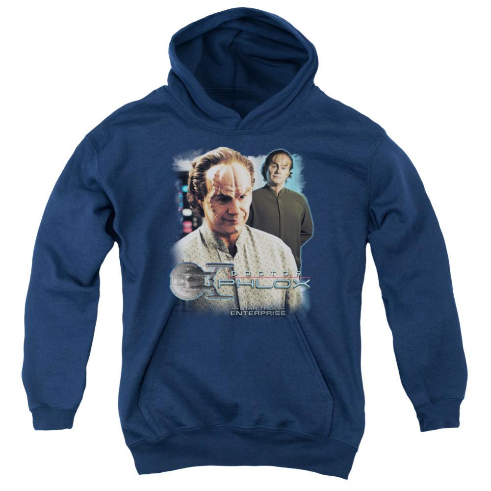 Star Trek Doctor Phlox Youth Cotton Poly Pull-Over Hoodie