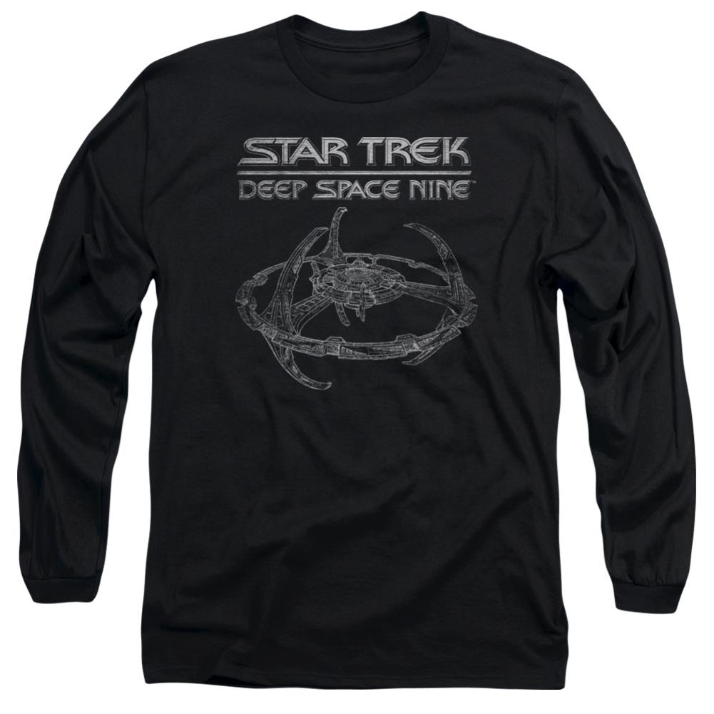 Star Trek DS9 Station Men's 18/1 Cotton Long-Sleeve T-Shirt