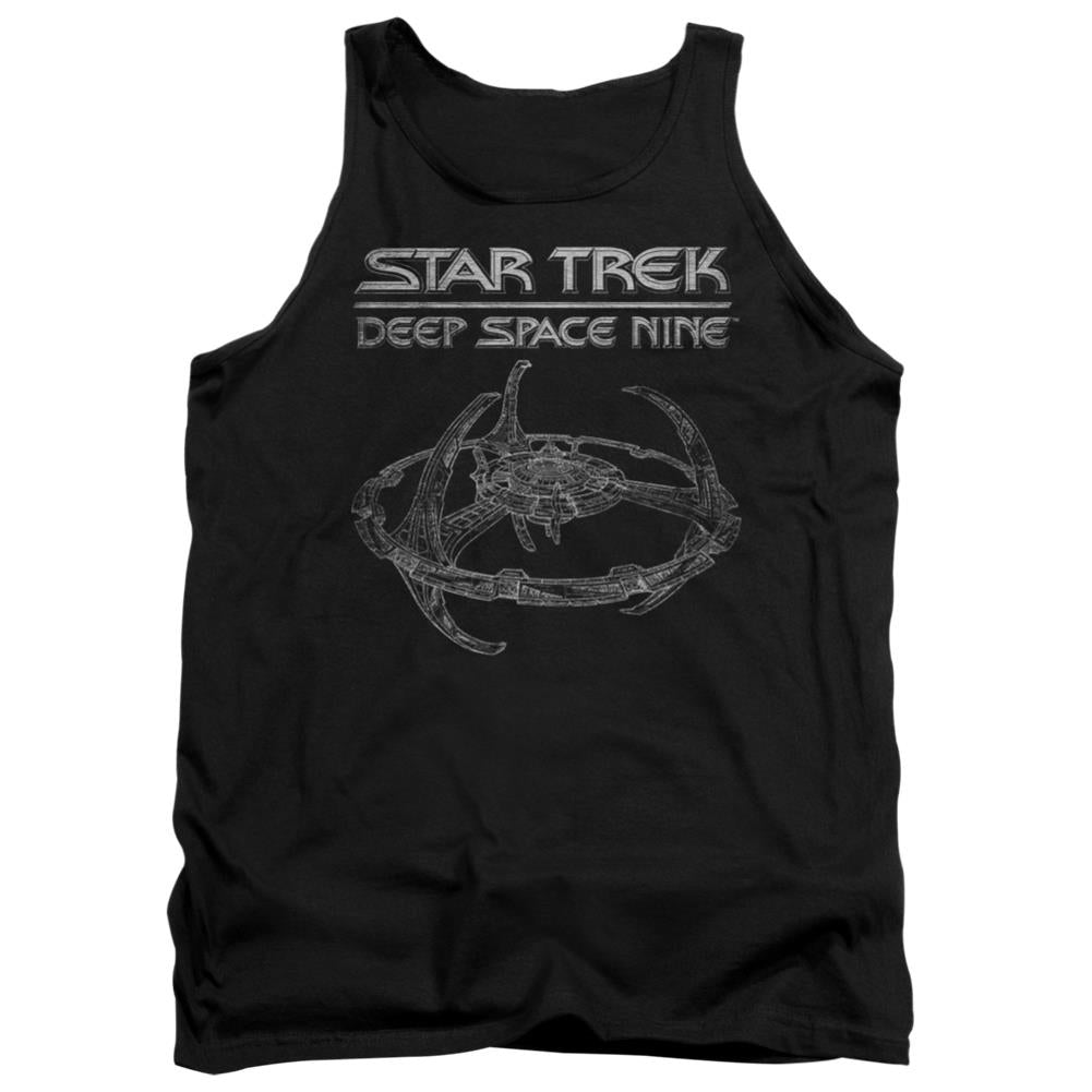 Star Trek DS9 Station Men's 18/1 Cotton Tank Top