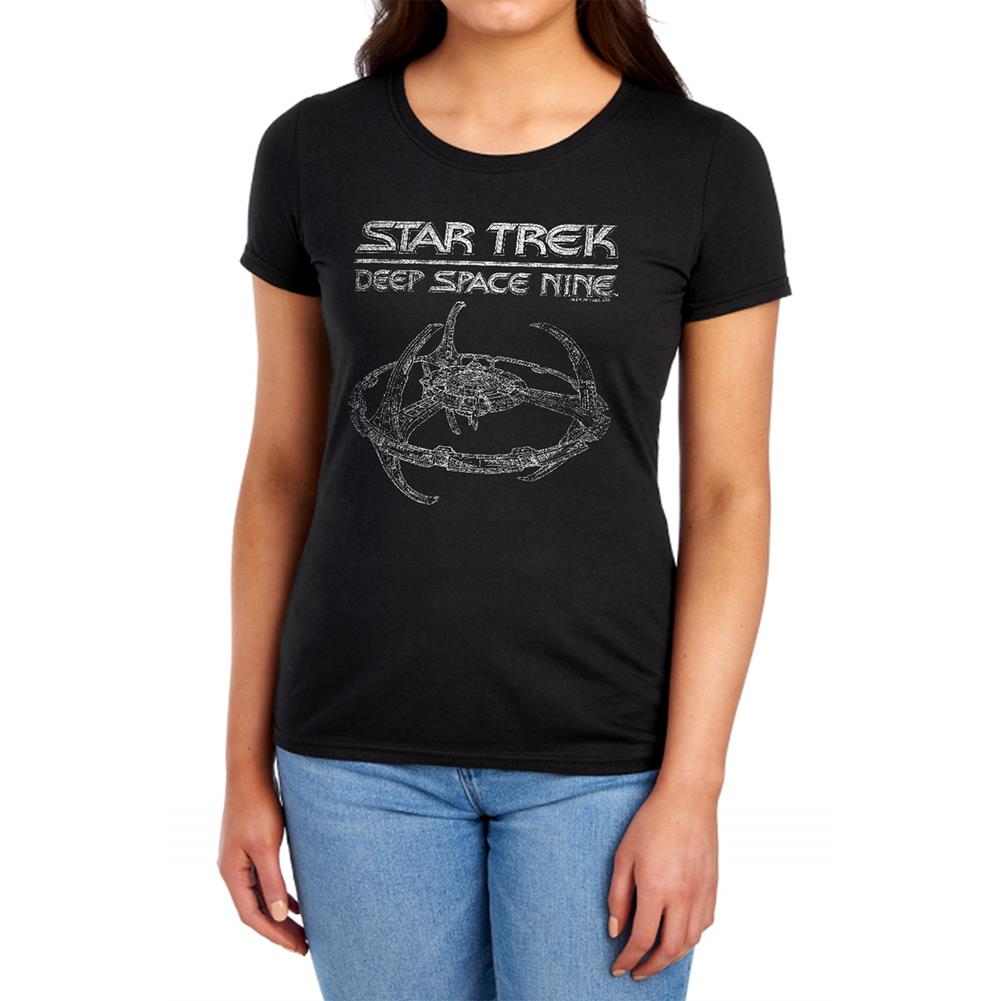 Star Trek DS9 Station Women's 18/1 Cotton Short-Sleeve T-Shirt