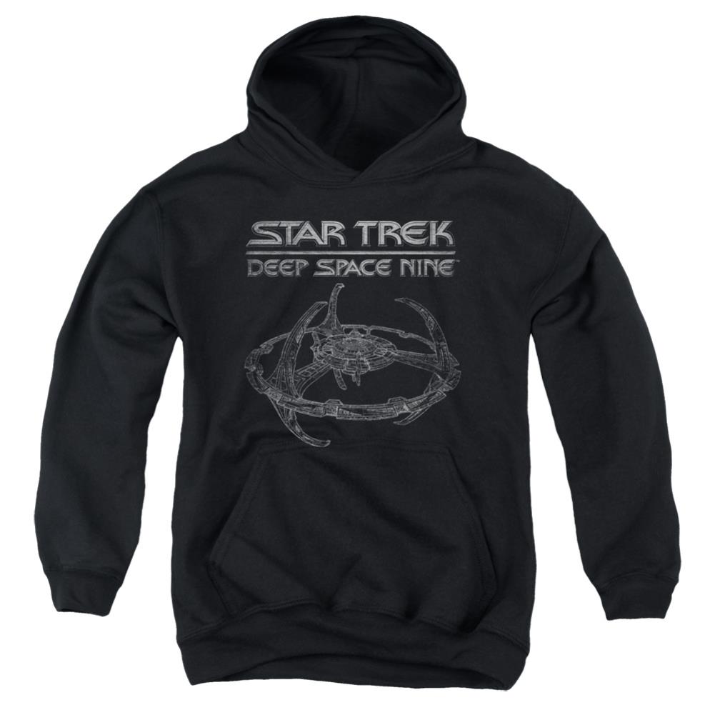 Star Trek DS9 Station Youth Cotton Poly Pull-Over Hoodie