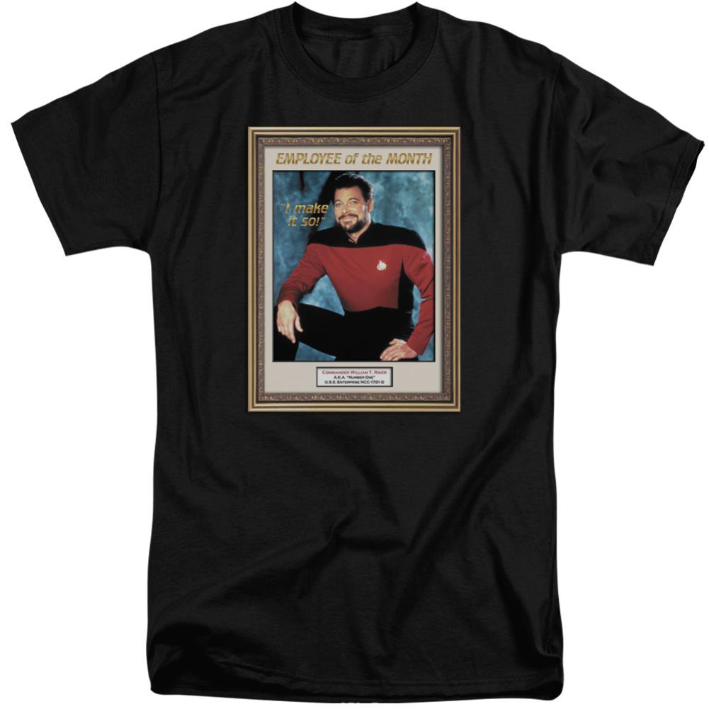 Star Trek Employee Of Month Men's 18/1 Tall Cotton Short-Sleeve T-Shirt