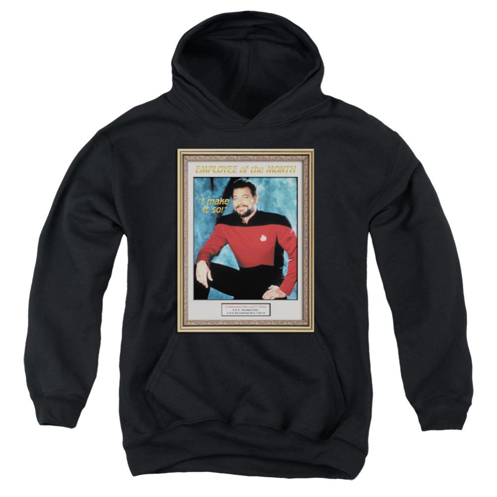 Star Trek Employee Of Month Youth Cotton Poly Pull-Over Hoodie