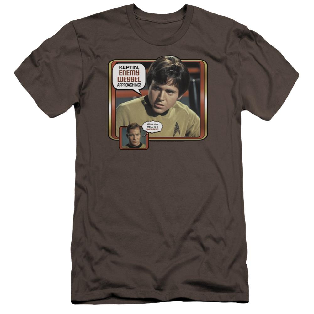 Star Trek Enemy Wessel Men's Ultra-Soft 30/1 Cotton Slim Short-Sleeve T-Shirt