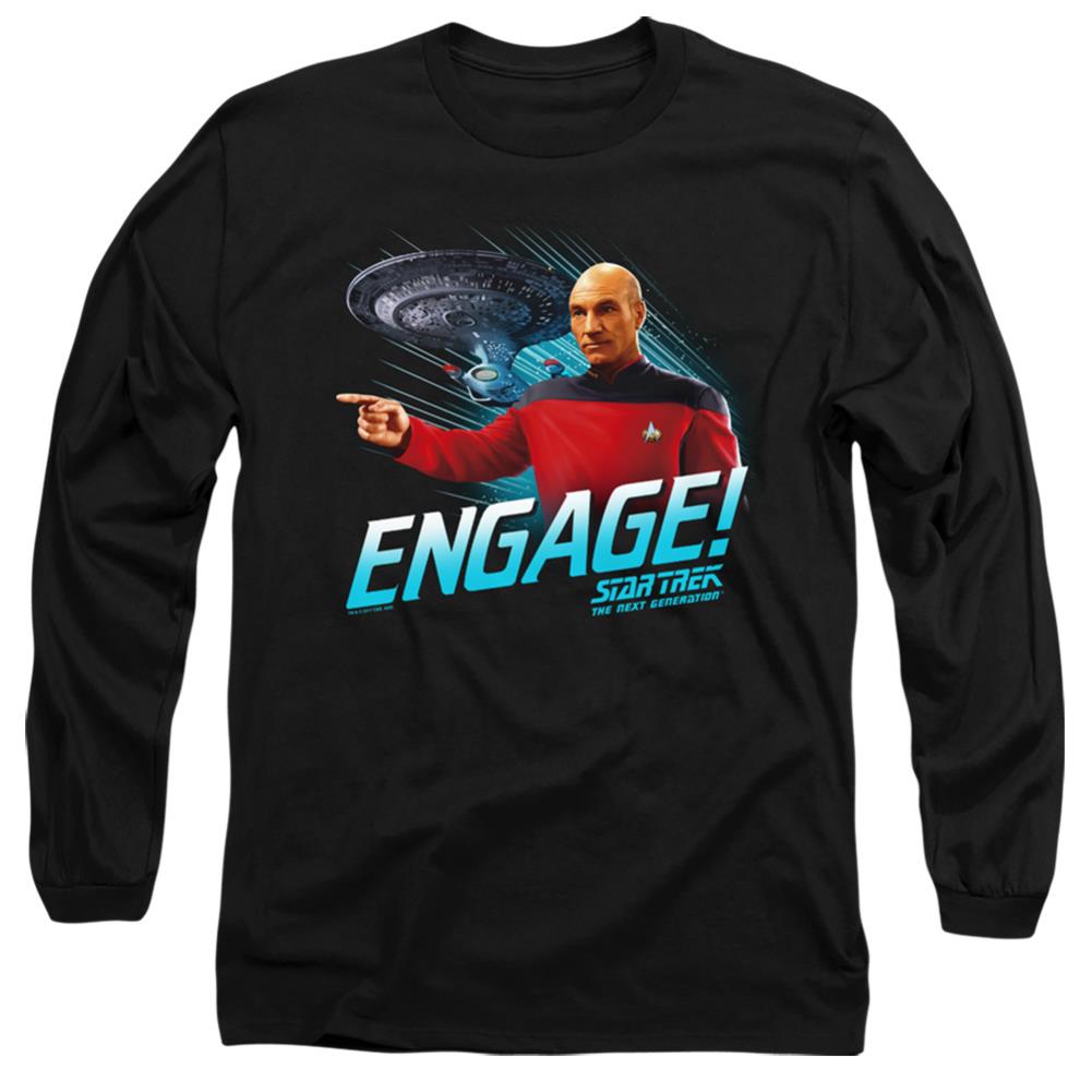 Star Trek Engage Men's 18/1 Cotton Long-Sleeve T-Shirt