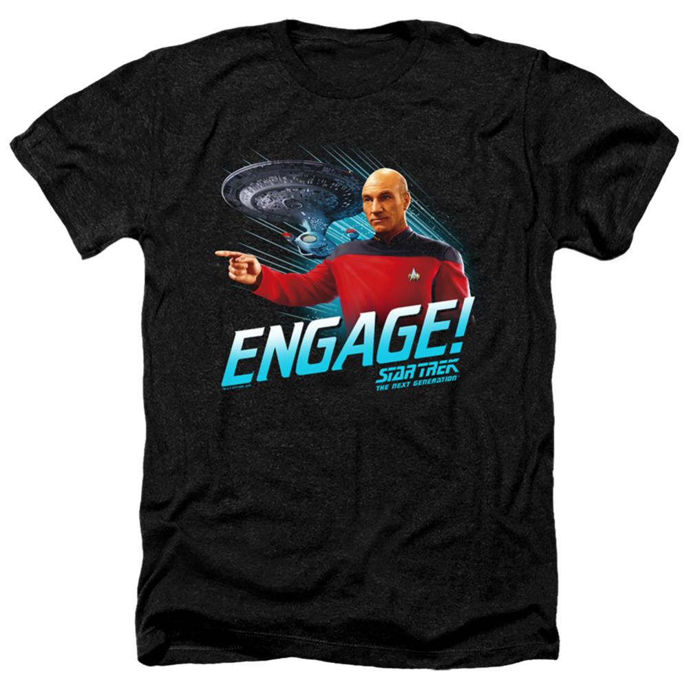 Star Trek Engage Men's 30/1 Heather 60 40 Poly Short-Sleeve T-Shirt