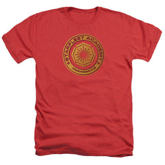 Star Trek Engineering Men's 30/1 Heather 60 40 Poly Short-Sleeve T-Shirt