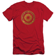 Star Trek Engineering Men's Ultra-Soft 30/1 Cotton Slim Short-Sleeve T-Shirt
