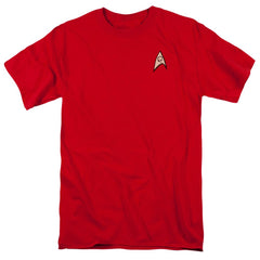 Star Trek Engineering Uniform Men's 18/1 Cotton Short-Sleeve T-Shirt