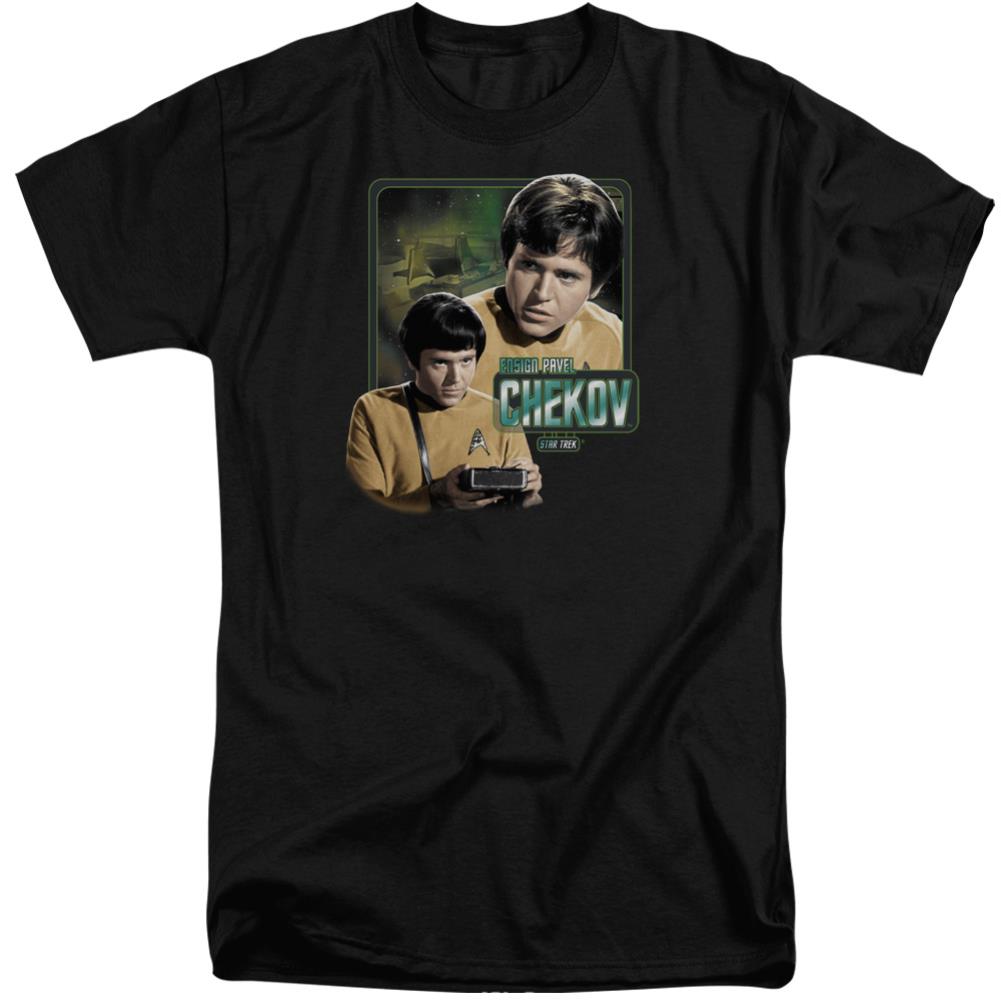 Star Trek Ensign Chekov Men's 18/1 Tall Cotton Short-Sleeve T-Shirt