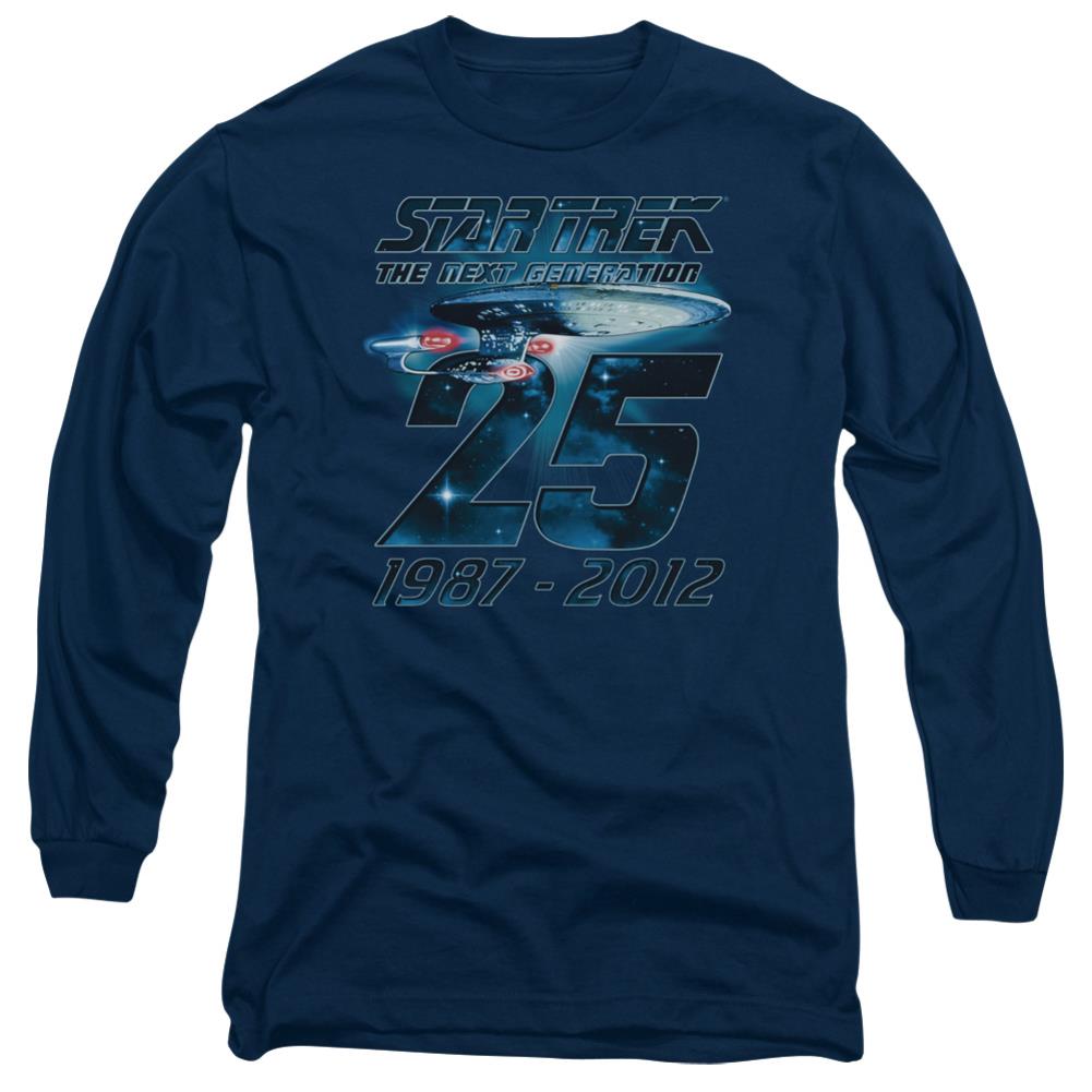 Star Trek Enterprise 25 Men's 18/1 Cotton Long-Sleeve T-Shirt