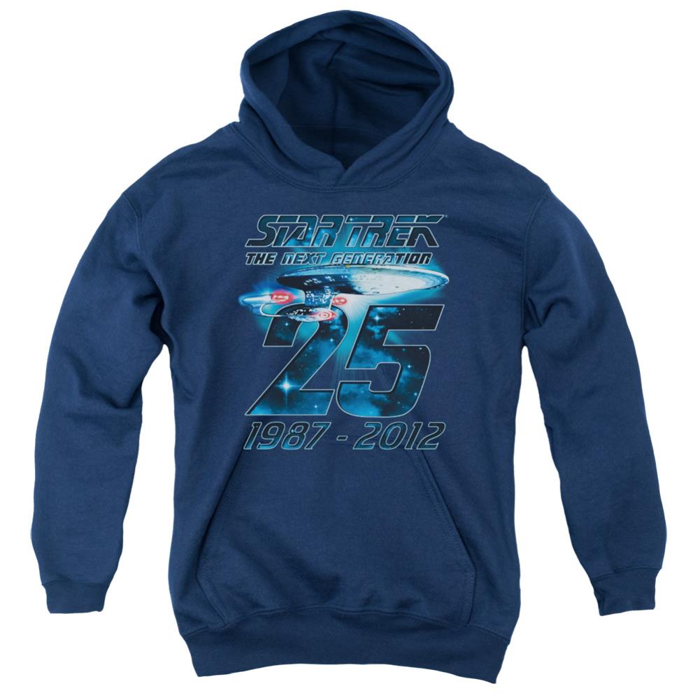 Star Trek Enterprise 25 Youth Cotton Poly Pull-Over Hoodie
