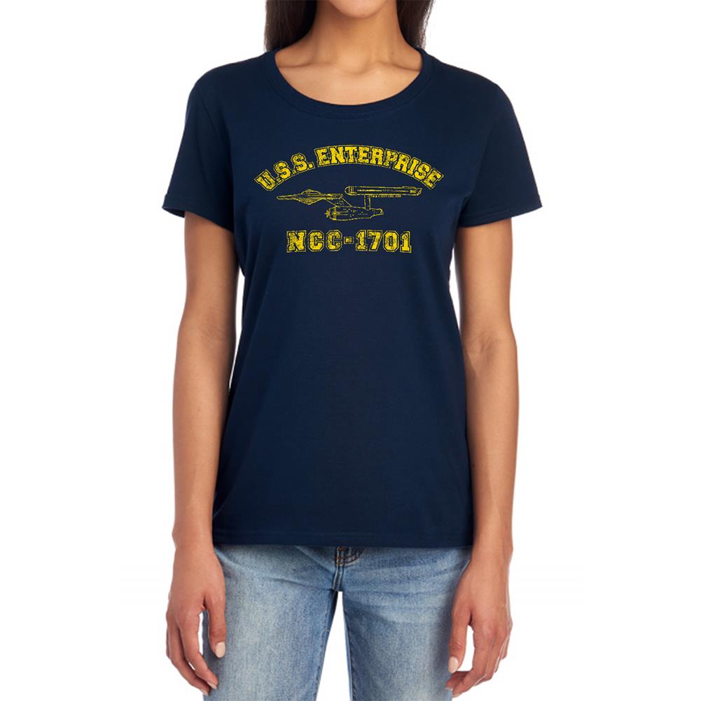 Star Trek Enterprise Athletic Women's 18/1 Cotton Short-Sleeve T-Shirt