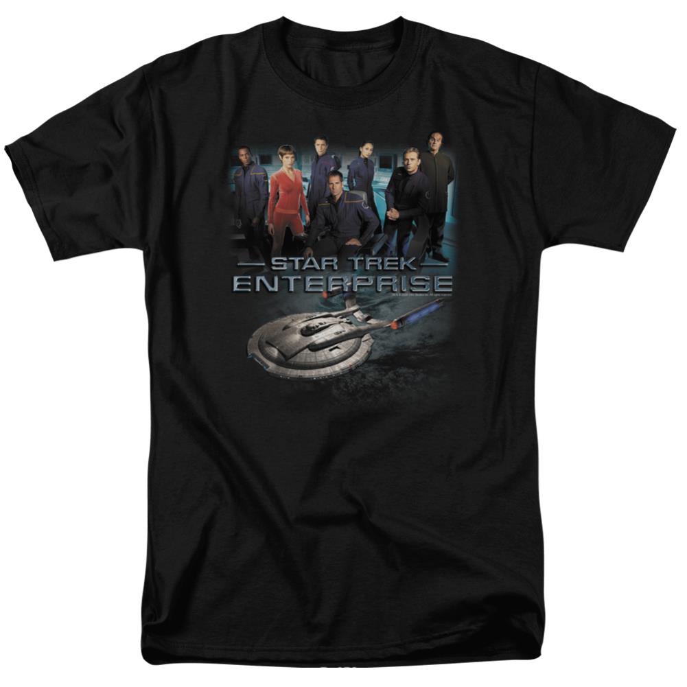 Star Trek Enterprise Crew Men's 18/1 Cotton Short-Sleeve T-Shirt