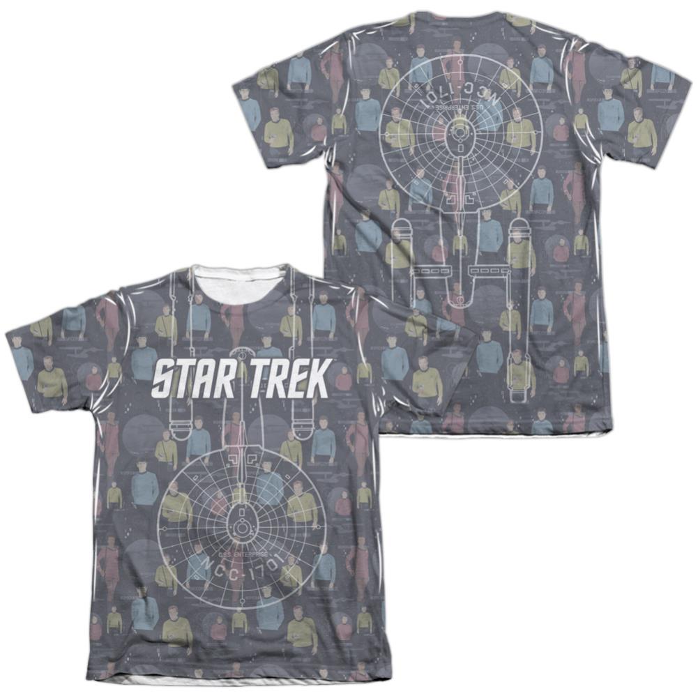 Star Trek Enterprise Crew Men's Regular Fit Poly Cotton Short-Sleeve T-Shirt
