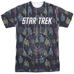Star Trek Enterprise Crew Men's Regular Fit Polyester Short-Sleeve T-Shirt