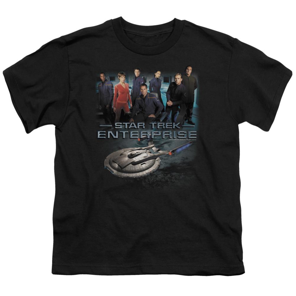 Star Trek Enterprise Crew Youth 18/1 100% Cotton Short-Sleeve T-Shirt