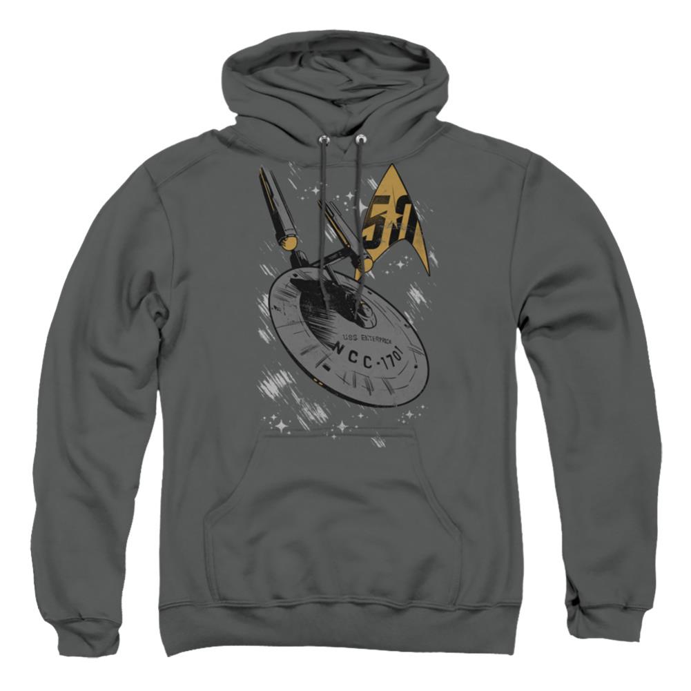 Star Trek Enterprise Dash Men's Pull-Over 75 25 Poly Hoodie