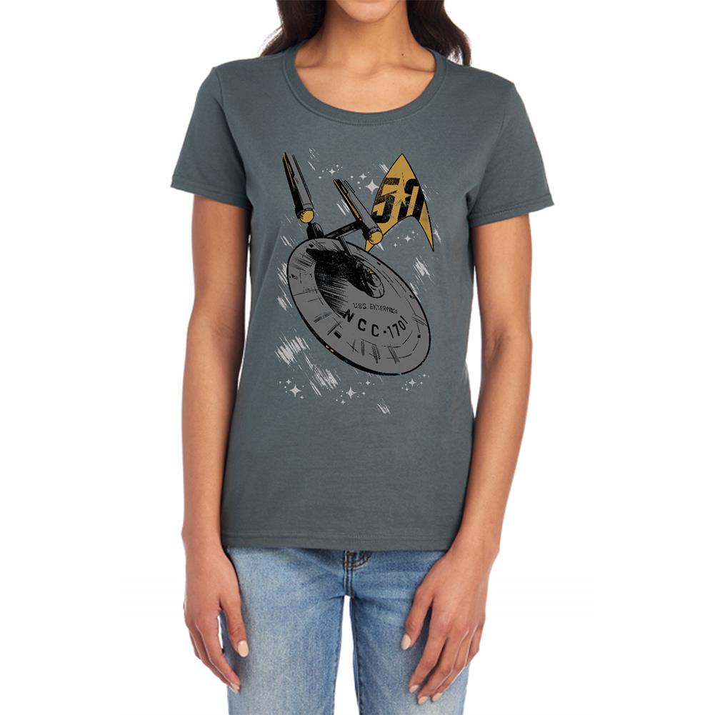 Star Trek Enterprise Dash Women's 18/1 Cotton Short-Sleeve T-Shirt