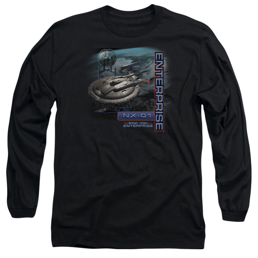 Star Trek Enterprise NX-01 Men's 18/1 Cotton Long-Sleeve T-Shirt