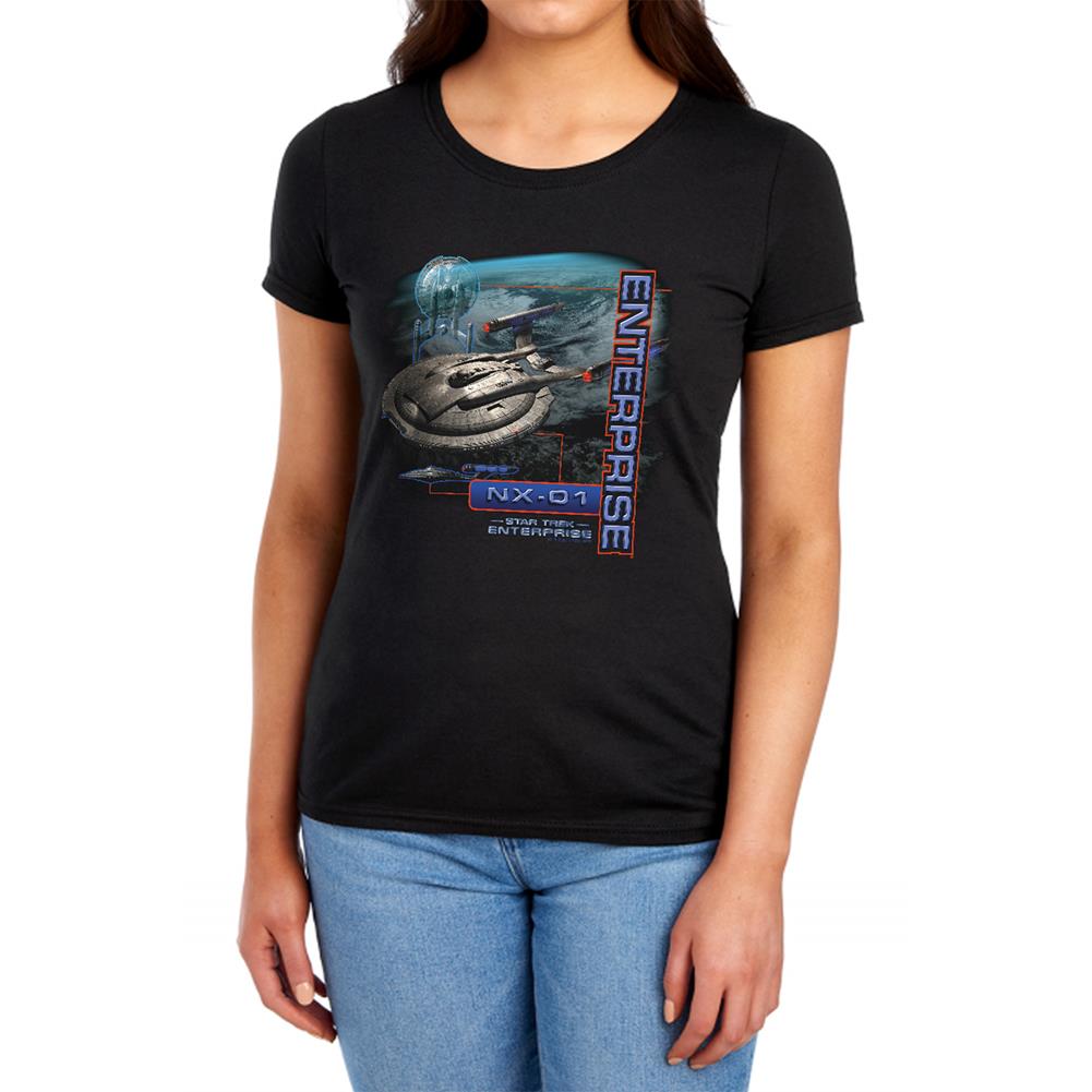 Star Trek Enterprise NX-01 Women's 18/1 Cotton Short-Sleeve T-Shirt