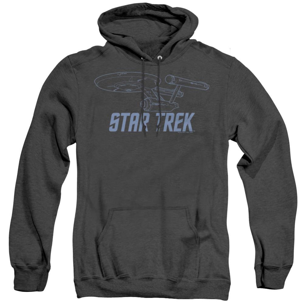 Star Trek Enterprise Outline Men's Pull-Over Hoodie