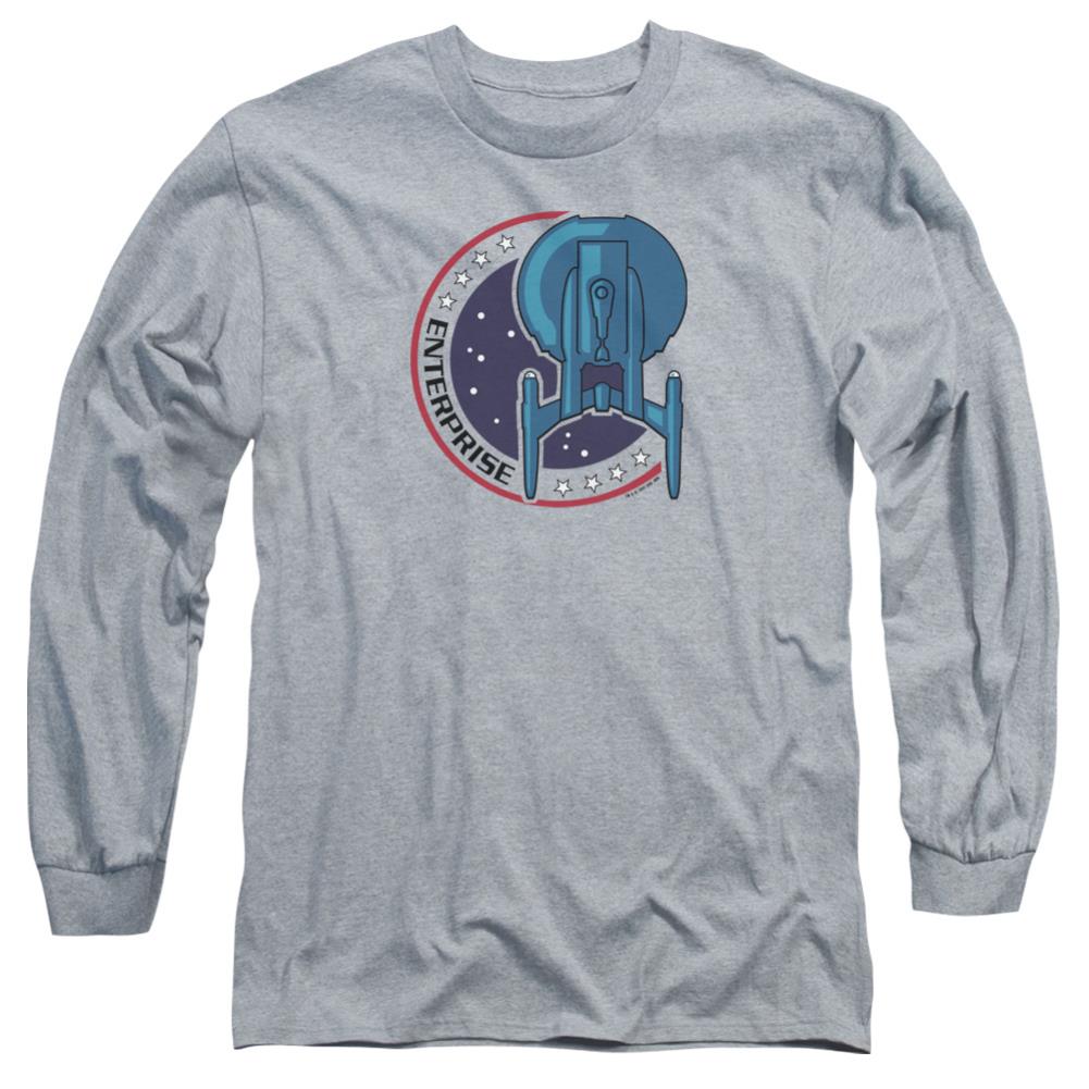 Star Trek Enterprise Patch Men's 18/1 Cotton Long-Sleeve T-Shirt